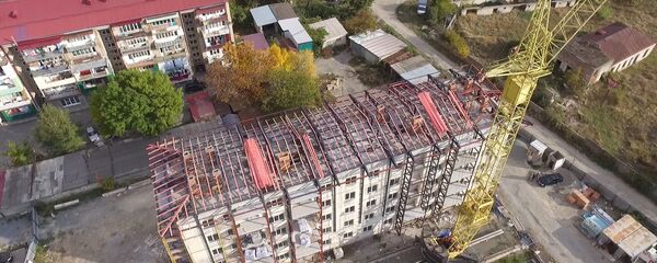 Стройка в Южной Осетии Стройка в Южной Осетии - Sputnik Южная Осетия