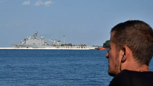 Большой десантный корабль ВМС США Whidbey Island - Sputnik Южная Осетия