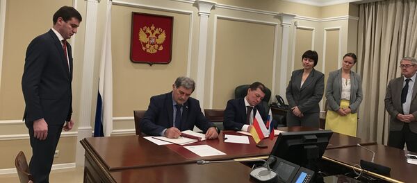 Подписание соглашения в Москве - Sputnik Южная Осетия