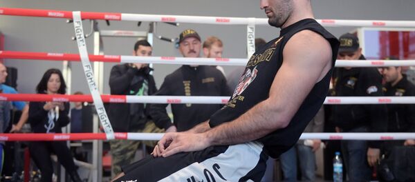 Бокс. Тренировка Д.Лебедева и М.Гассиева - Sputnik Южная Осетия