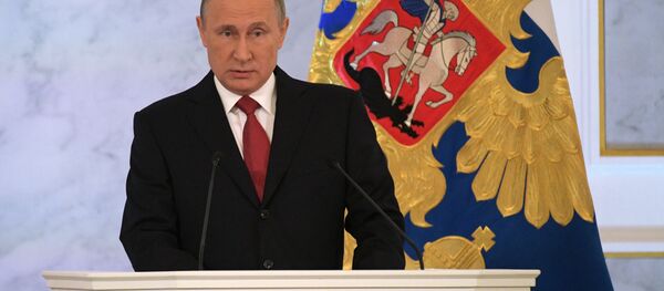 Президент РФ Владимир Путин выступает с ежегодным посланием Федеральному Собранию - Sputnik Южная Осетия