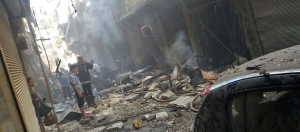 Последствия минометного обстрела в Алеппо - Sputnik Южная Осетия