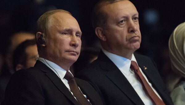 Президент РФ Владимир Путин и президент Турции Реджеп Тайип Эрдоган - Sputnik Южная Осетия