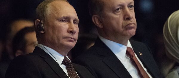 Президент РФ Владимир Путин и президент Турции Реджеп Тайип Эрдоган Президент РФ Владимир Путин и президент Турции Реджеп Тайип Эрдоган - Sputnik Южная Осетия