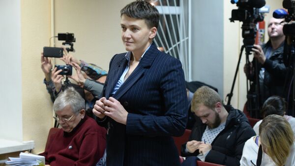 Допрос Н. Савченко в киевском суде по делу против главы ЛНР И. Плотницкого - Sputnik Южная Осетия