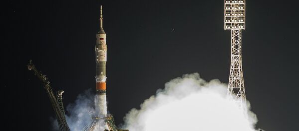 Старт космического корабля Союз ТМА-17М с космодрома Байконур Старт космического корабля Союз ТМА-17М с космодрома Байконур - Sputnik Южная Осетия
