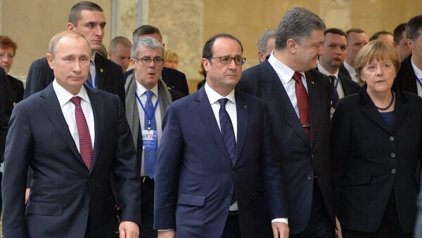 Переговоры лидеров России, Германии, Франции и Украины в Минске - Sputnik Южная Осетия