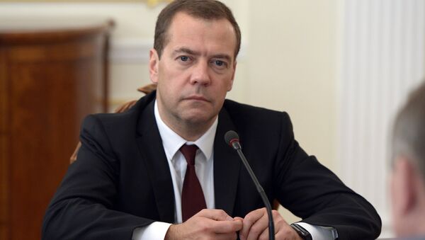Премьер министр России Дмитрий Медведев - Sputnik Южная Осетия
