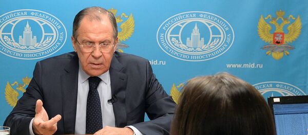 Глава МИД РФ Сергей Лавров во время интервью с главным редактором агентства Sputnik и телеканала RT Маргаритой Симоньян - Sputnik Южная Осетия