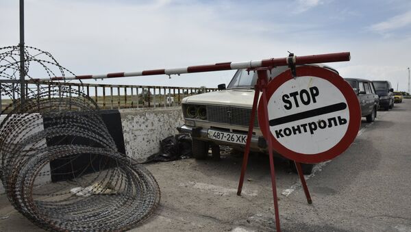 Автомобильный пункт пропуска Джанкой на российско-украинской границе - Sputnik Южная Осетия