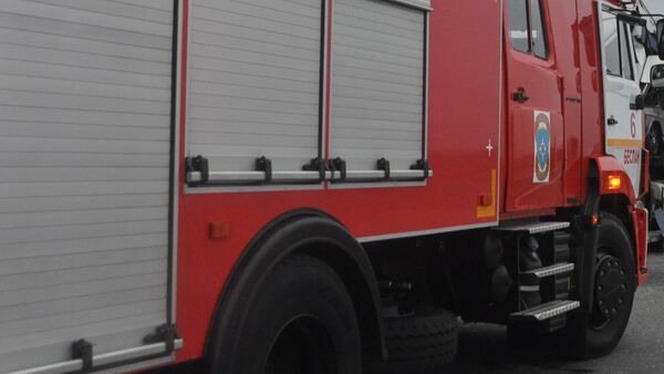Машина пожарно-спасательной службы МЧС на месте ДТП - Sputnik Южная Осетия