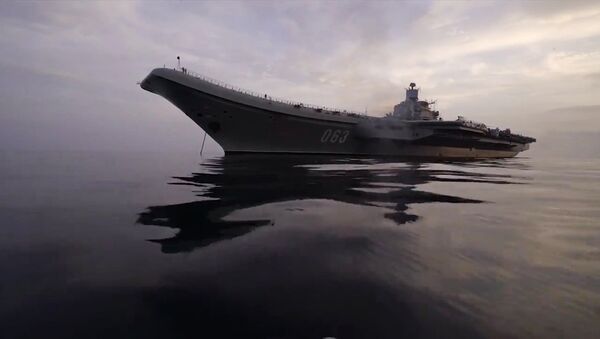 Тяжёлый авианесущий крейсер (ТАВКР) Адмирал Кузнецов в Средиземном море - Sputnik Южная Осетия