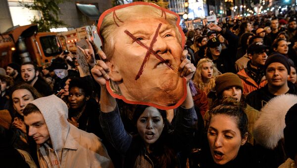 Акция протеста против Дональда Трампа в Нью-Йорке - Sputnik Южная Осетия
