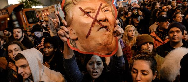 Акция протеста против Дональда Трампа в Нью-Йорке Акция протеста против Дональда Трампа в Нью-Йорке - Sputnik Южная Осетия