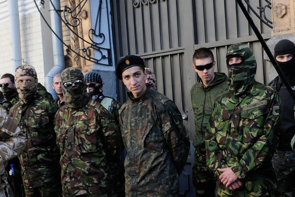 Митинг представителей добровольческих батальонов в Киеве - Sputnik Южная Осетия