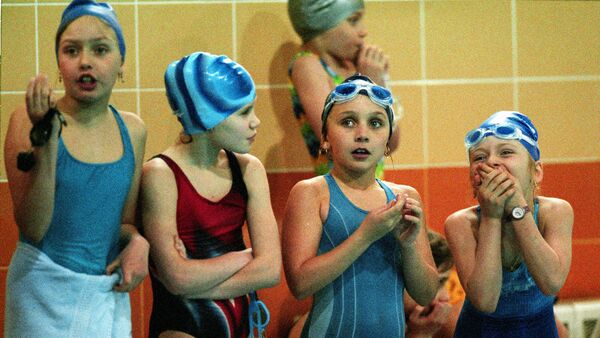 Соревнования в детско-юношеской спортивной школе №64 на базе бассейна Парус - Sputnik Хуссар Ирыстон