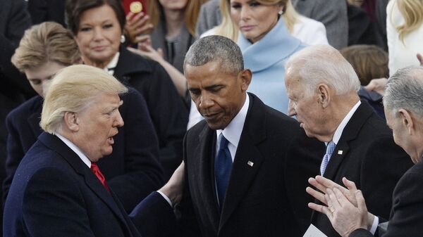 Дональд Трамп, Барак Обама и Джо Байден. Архивное фото  - Sputnik Южная Осетия