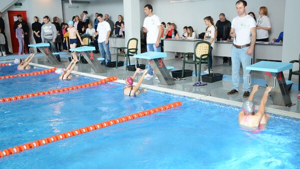 Чемпионат по плаванию Южная Осетия - Sputnik Хуссар Ирыстон