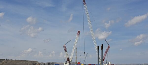 Строительство Керченского моста Строительство Керченского моста - Sputnik Южная Осетия