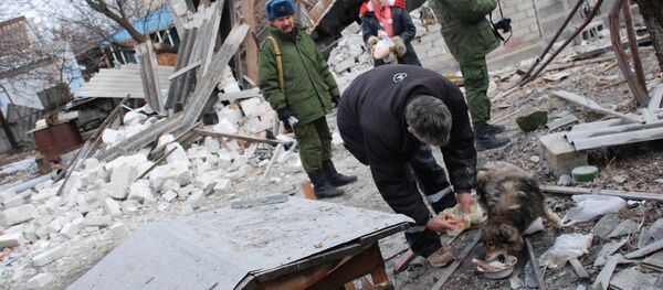 Ситуация после обстрелов в Коминтерново Донецкой области Ситуация после обстрелов в Коминтерново Донецкой области - Sputnik Южная Осетия