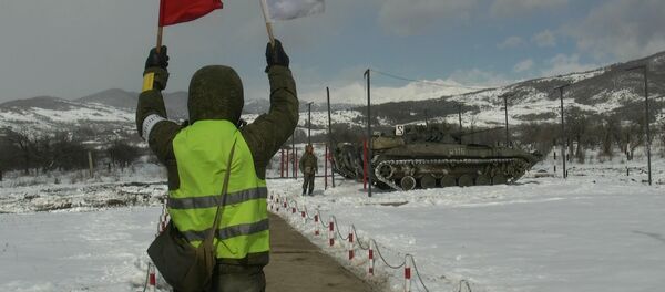 Кадры учений на российской базе в Южной Осетии Кадры учений на российской базе в Южной Осетии - Sputnik Хуссар Ирыстон