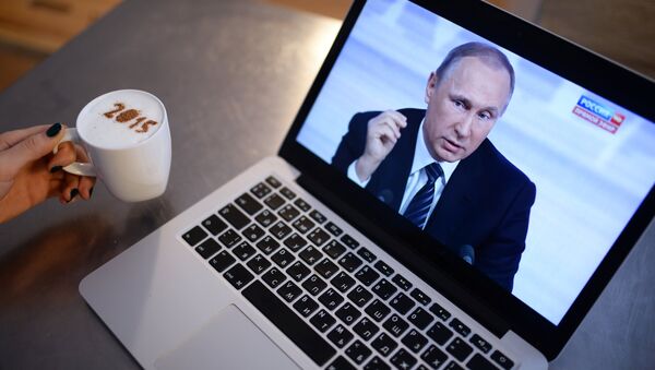 Трансляция ежегодной большой пресс-конференции В.Путина - Sputnik Южная Осетия