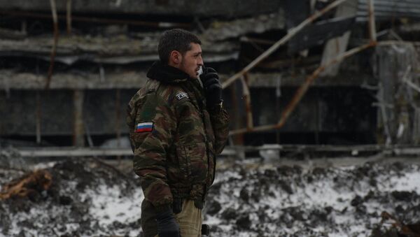 Ополченец Донецкой народной республики с позывным Гиви - Sputnik Южная Осетия