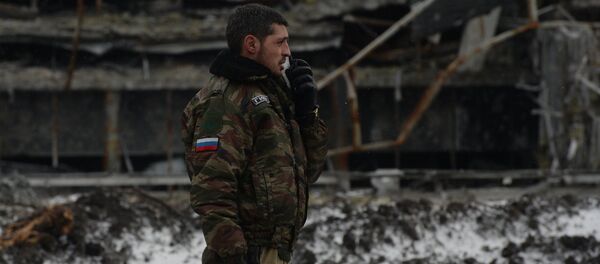 Ополченец Донецкой народной республики с позывным Гиви - Sputnik Южная Осетия