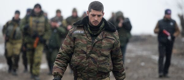 Ополченец Донецкой народной республики с позывным Гиви Ополченец Донецкой народной республики с позывным Гиви - Sputnik Южная Осетия