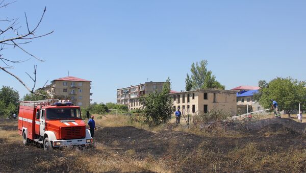 Ликвидация пожара на окраине Цхинвала - Sputnik Южная Осетия