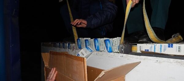 Партия контрабандных сигарет Партия контрабандных сигарет - Sputnik Хуссар Ирыстон