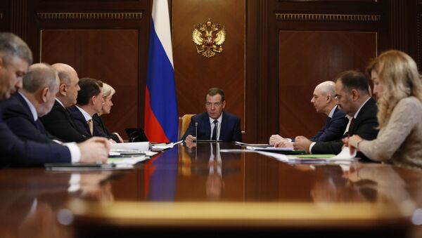 Премьер-министр РФ Д. Медведев провел совещание о страховых взносах во внебюджетные фонды - Sputnik Южная Осетия