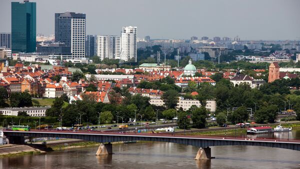 Вид на Гданьский мост через реку Висла в Варшаве - Sputnik Южная Осетия