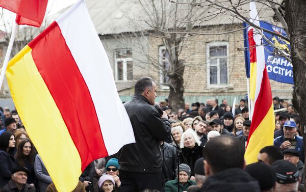 Митинг сторонников Анатолия Бибилова в Цхинвале - Sputnik Южная Осетия