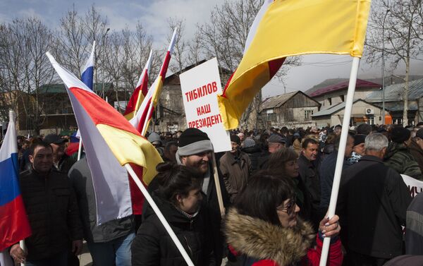Митинг в поддержку Тибилова - Sputnik Южная Осетия