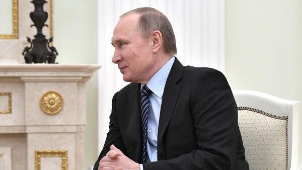 Президент РФ В. Путин встретился с президентом Южной Осетии Л. Тибиловым - Sputnik Южная Осетия