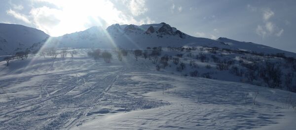 Горный склон в Южной Осетии Горный склон в Южной Осетии - Sputnik Хуссар Ирыстон