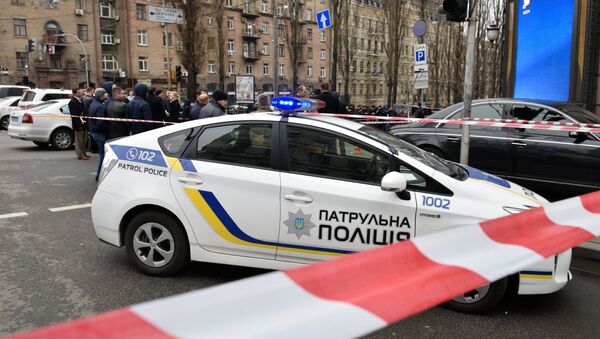 Полицейский автомобиль в Киеве - Sputnik Южная Осетия