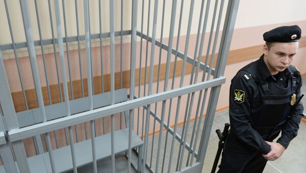 Клетка для обвиняемых в зале суда - Sputnik Южная Осетия
