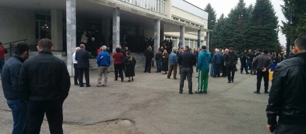 Избирательный участок в районном Доме Культуры, п. Октябрьское Избирательный участок в районном Доме Культуры, п. Октябрьское - Sputnik Южная Осетия