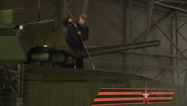 Как танки Армата готовят к параду Победы в Москве - Sputnik Южная Осетия