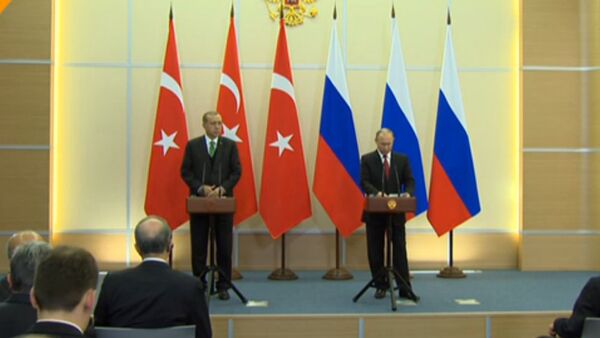 LIVE: Пресс-конференция Владимира Путина и Тайипа Эрдогана: прямая трансляция из Сочи - Sputnik Южная Осетия
