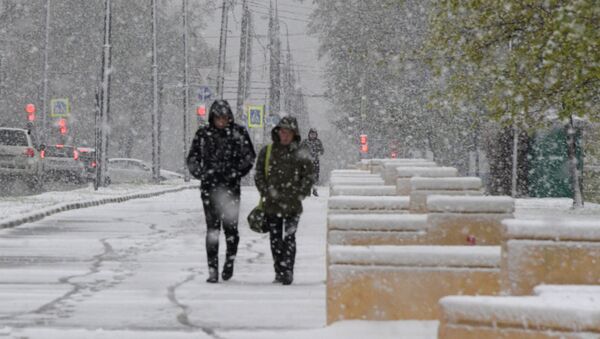 Майский снегопад в Москве - Sputnik Южная Осетия