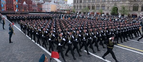 Военный парад, посвящённый 72-й годовщине Победы, в городах России Военный парад, посвящённый 72-й годовщине Победы, в городах России - Sputnik Южная Осетия