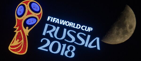 Эмблема чемпионата мира по футболу 2018 Эмблема чемпионата мира по футболу 2018 - Sputnik Южная Осетия
