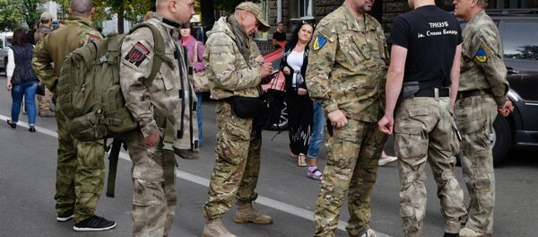 Участники Правого сектора и их сторонники - Sputnik Южная Осетия