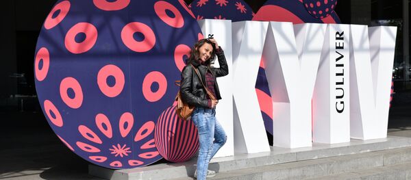 Рекламная символика международного конкурса эстрадной песни Евровидение в Киеве Рекламная символика международного конкурса эстрадной песни Евровидение в Киеве - Sputnik Южная Осетия