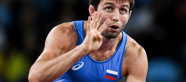 Российский борец Сослан Рамонов  Российский борец Сослан Рамонов  - Sputnik Южная Осетия