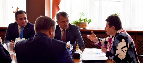 Президент Анатолий Бибилов встретился с губернатором владимирской области Светланой Орловой - Sputnik Южная Осетия