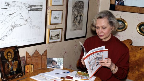 Юлия Хрущева в своей квартире - Sputnik Южная Осетия
